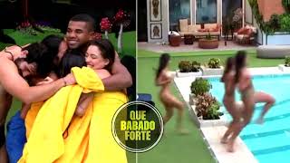 PROMESSA É DÍVIDA!!! Brothers Pulam na Piscina Pelados e Celebram no BBB 24! 🏊‍♂️🎉