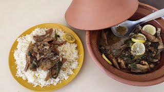 طاجين سمك العوال Dry Fish Tajine Dish