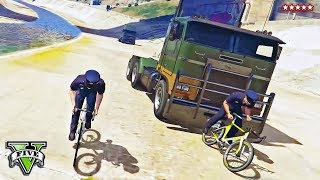 Biciclisti vs Camioane - (Episodul 2) Grand Theft Auto V | Online