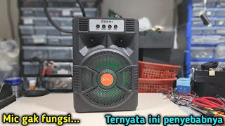 TERNYATA INI PENYEBAB MIC SPEAKER INI TIDAK BISA BISA BERFUNGSI PADA HAL MASIH BARU #speaker