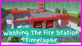 Washing The Fire Station In PowerWash Simulator | Timelapse