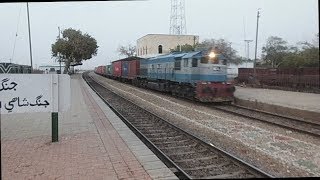 Action of NLC Locomotive with Freight Train at Junghshahi