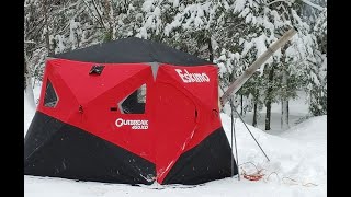 Camping & snowshoeing at Silent Lake Provincial Park