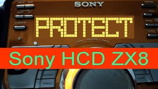 Sony HCD ZX8 (falla "protect" y otras cosas)