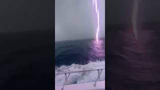 Ocean lightning strike near Jupiter during strong storms