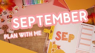 Plan With Me 🍁 Autumn Ombre 🍂 September 2022 Bullet Journal Setup - Archer & Olive B5