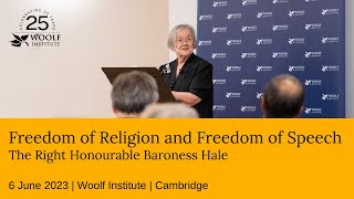 Freedom of Religion and Freedom of Speech by The Right Honourable Baroness Hale