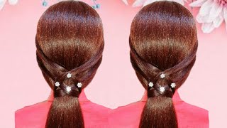 Quick and easy hairstyle | ponytail hairstyle |hairstyle for girls|