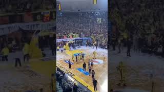 Aris Thessaloniki basketball atmosphere, unimaginable in NBA #basketball #nba #greece #europe