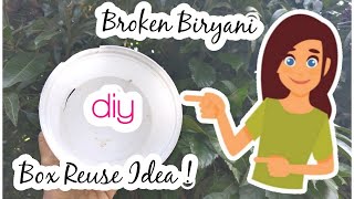 Biryani Box Craft | Entrance makeover | Diy | Cardboard Craft | Reuse Plastic Box