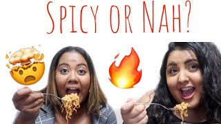 SPICY NOODLE CHALLENGE 🔥🍜*SHE FAINTS*