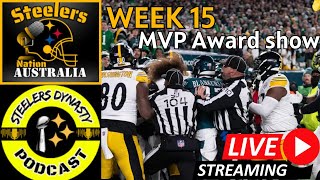 Steelers MVP AWARDS: Week 15 Vs Eagles With @SteelersDynastyPodcast