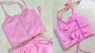 Baby blouse cutting and stitching |  Blouse cutting and stitching for 2-3 year baby |DIY baby blouse