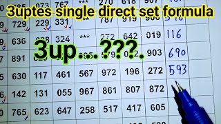 Thailand lottery 3up single direct set formula routine Date 16-06-2024.