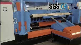 Spindle peeling machine, veneer peeling line machinery