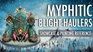 Myphitic Blight Haulers Death Guard Nurgle Chaos Space Marines Showcase Painting Reference 40K