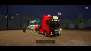 universal truck simulator : mengendarai truck volvo dengan trailer panjang - android gameplay