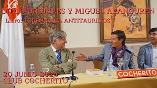 20 junio 2024. Presentación libro de Miguel Aranguren, con Diego Urdiales