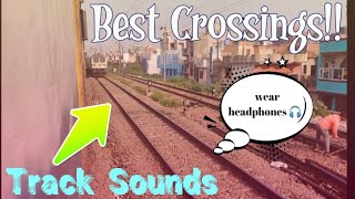 Avadh Assam Express | Best Train Crossings 😌 | Track sounds 🔊 | #indianrailways #avadhassamexpress