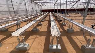 Multi Span Green Houses with Hydroponic & Auto Shading System #aquaculture #greenhouse