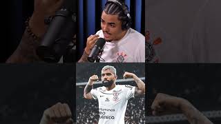 Gabigol falando sobre a torcida do Corinthians no Podpah. #igao #mitico #flamengo