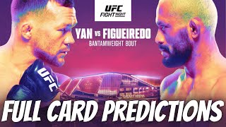 UFC Macau: Yan vs Figueiredo Full Card Predictions