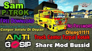 Share Mod Bussid Truck Canter ANTI GOSIP - Terpal Kotak