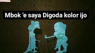 Obrolan Wayang limbok Dan  wayang Nyi cangik Tentang Kolor ijo