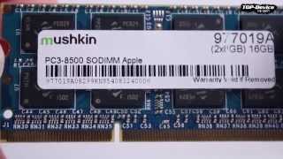 Память Mushkin для ноутбука Apple Macbook DDR3 1066Мгц SODIMM (2x8GB) 16GB PC3-8500 Mac 2010г обзор