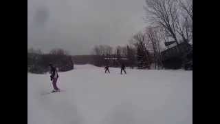 Casey Learning to ski Run #1