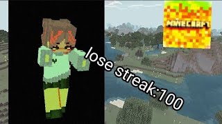 worst lose streak ever in the Hive skywars MCPE