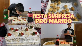 FIZEMOS UMA FESTA SURPRESA PRO MEU MARIDO, ELE AMOU,  PREPARAÇÕES 😍 | Gabi de Paula