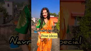 Navratri special pose ideas/best standing poses in saree❤️/RADHA RAJVANSHI/ #viral #ytshorts #shorts