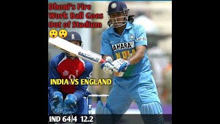 MS Dhoni On A Beast Mode Ball Goes Out of Stadium 😲😲