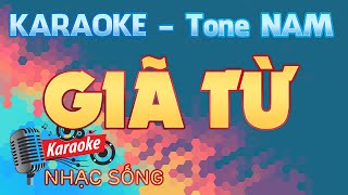 Giã Từ Karaoke - Tone Nam - Karaoke Nhạc Sống Sóc Trăng