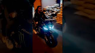 Yamaha Girl Lady Biker Sanjana Cute Girl R15 V4