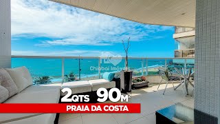 Apartamento PORTEIRA FECHADA, finamente MONTADO, SOL DA MANHÃ, frente Mar na Praia da Costa 😍🏖️