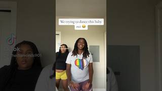 Hope it works! 😂 #justknow #dancing #pregnantcouple #pastduedate #lgbt