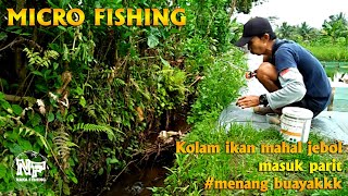 GILA... || Ikan mahal ko banyak banget diparit || mancing ga pake lama || GACORRR #microfishing