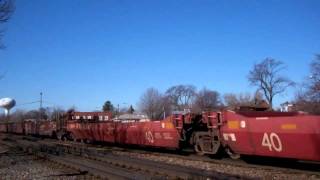 BNSF 4531 Leads A Short Manifest Through Brookfield,Illinois