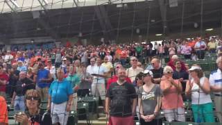 Himno de Republica Dominicana- ALINA IZQUIERDO sings anthem of Dominican Republic