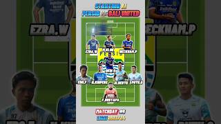 STARTING ELEVEN PERSIB VS BALI UNITED #6