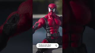 Asking AI to create Deadpool action figure posing for the camera. #ai #art #short