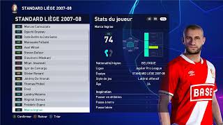 eFootball PES 2021 Retro Team - STANDARD DE LIEGE SAISON 2007 - 08