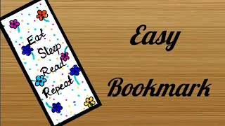 How to make easy floral bookmark | Floral bookmark making at home |