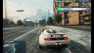 Need For Speed Most Wanted 2012 Online "KRUGER AVE SPEED TRAP" 411km/h [720p60]