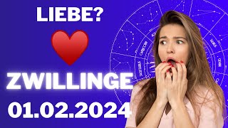 ZWILLINGE ♊️💔 Liebt die Person, an die du denkst dich? 😨 Horoskop - 01.Februar 2024 #zwillinge