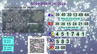 [LIVE] PCSO 9:00 PM DRAW - NOVEMBER 28, 2024 LOTTO RESULTS