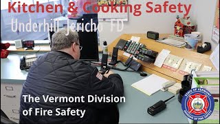 Cooking & Kitchen Safety - VT Division of Fire Safety & Underhill Jericho Fire Dept.