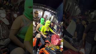 Motociclistas disfrazados /Rodada nocturna del día de muertos#shortvideo #shortsfeed #shorts #short